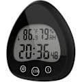 Miniatyrbilde 1 av 5: Shxx Digitalt Baderom Dusj Kjøkken Klokke Timer med Alarm, Sprutsikker, Visuell Nedtellingstimer, Tidsstyringsverktøy, Innetemperatur