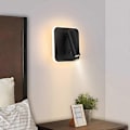 Miniatyrbillede 5 af 5: Sengelamper LED Væglampe Indendørs Hotel Væglamper Sengegang Væglampe Med Kontakt Sort 3w+10