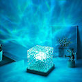 Miniatyrbillede 5 af 5: Lysprojektor, Roterende Ocean Wave Projektor, 16 Farver Kan Skiftes Fjernbetjening Plug-Play LED Projektor Vandbølge Lampe