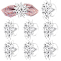 Miniatyrbilde 1 av 5: 8-pakning Rhinestone Serviettringer - Lotusdesign for Bryllup &amp; Bespisning?