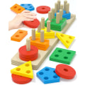 Miniatyrbild 1 av 5: Leksaker Passar 1 - 2 - 3 år gammal pojkeflicka,Wooden Sor