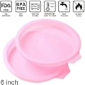 Miniatyrbild 2 av 5: Rund Silikon Kakform 15 cm Bakform Non-Stick Bakform Silikonform för Kakor Bröd Paj 4 Stycken (Grön)