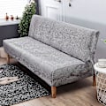 Miniatyrbilde 2 av 5: Clic Clac Armless Trekk Elastisk Stretch Sofatrekk Sovesofa Trekk Armløs Sofatrekk (Grå)