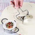 Miniatyrbild 4 av 5: 3 Stilar Köttbullemaskin Köttbulleform Rostfritt Stål Wontonform Bakverktyg Deg Wonton Kniv Die Gjutning Kakform