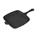 Miniatyrbillede 1 af 4: 1 For-krydret Sort Støbejerns Grillpande 27,3 cm