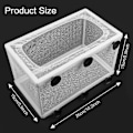 Miniatyrbild 5 av 5: akvarie avelsbox förpackning fiskkläckeri isoleringsbox akvarie yngel kläckeri nät med sugkoppar för akvarium