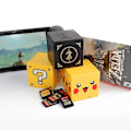 Miniatyrbild 4 av 4: Spelkortsfodral för Switch, Spelkortshållare för Nintendo Switch-spel med 16 fack (Gul)