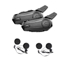 Miniatyrbild 1 av 5: 2st Bluetooth Intercom Motorcykel Fullhjälm Bluetooth Headset för 2 Förare Intercomunicador Trådlös