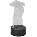 Miniatyrbild 2 av 5: 3D Nattlampa Touchkontroll 7 Färger Unik 3D Delfinform USB Uppladdningsbar Batteridriven Nattlampa