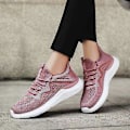 Miniatyrbilde 3 av 5: (Lilla EU38) Ortopediske joggesko for kvinner med støtte for fotbue, plantar fasciitt, ortopediske diabetessko, komfortable fritidssko for damer, atletiske sko