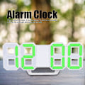 Miniatyrbild 2 av 5: 3D LED Digital Väggklocka, Väckarklocka för Sovrumsskrivbord, Digital Väggklocka, 21,5 x 8,8 cm