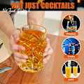 Miniatyrbillede 4 af 5: 4 stk. Krystal Cocktail Mixing Glas med Tyk Bund og Sømløst Design til Hjemmebartender 50 cl