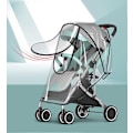 Miniatyrbillede 2 af 4: Transparent - Regnslag til Barnevogn &amp; Myggenet, Vejrskjoldstilbehør - Beskytter Mod - Universalmodel