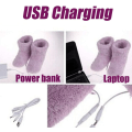 Miniatyrbild 3 av 4: Elektriska Uppvärmda Skor USB Uppvärmd Toffel