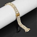Miniatyrbild 3 av 5: (Stil C) Typ C Metallarmband med strass och blommor för Huawei Watch Fit 3