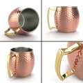 Miniatyrbild 5 av 5: 550ml Moscow Mule Copper Mugs Metal Mug Cup Stainless Steel Cup