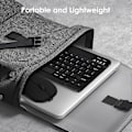 Miniatyrbild 2 av 3: Tangentbord, Uppladdningsbart Ultra-Slim Universellt Tablet-Tangentbord, Portabelt Bluetooth-Tangentbord för Laptop/Desktop/Telefon, Svart
