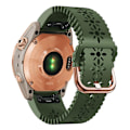 Miniatyrbillede 4 af 5: Til Garmin Fenix 7s/6s Pro/5s Plus/instinct 2s Udhulet Blomstermønster Silikone Urrem Justerbar Quick Release