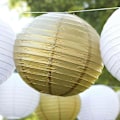 Miniatyrbillede 4 af 5: (Guld) 12 stk. Papirlanterner Flerfarvede Dekorative Runde Papirlanterner Til Festivalfest Jubilæum Med 4 Størrelser