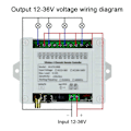 Miniatyrbild 3 av 5: DC12 36V 4CH RF Trådlös Fjärrkontroll Switch Mottagare med 2000M Långdistans Fjärrkontroll Sugproppsantenn