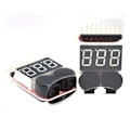 Miniatyrbilde 3 av 5: 1S-8S Batteritester, RC Batterialarm Summer Lipo Sjekker med LED for Lipo, Li-ION, Li-Fe Batteri Fonepro
