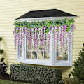 Miniatyrbillede 4 af 5: 12 stk./lot kunstig blomst dekoration til hjemmet hver buket 110cm kunstige silke Wisteria blomster til bryllupsdekoration hjemme Violet