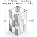Miniatyrbillede 4 af 5: Transparent Vase til boligindretning 24 cm længde
