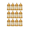 Miniatyrbilde 1 av 5: 12 stk Mini Ramadan Candle Mubarak Lantern LED Eid Mubarak Lantern Måne Stjerne Lanterner Marokkansk Stil H