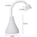 Pikkukuva 4 / 5: Mini Kannettava 18W Langaton Ladattava LED-kynsilamppu USB-kaapelilla (Valkoinen)
