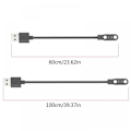 Miniatyrbilde 3 av 5: Ladekabel for Colmi C81 Ladekabeldokk Stativkabel Smartklokker 60cm Lengde Lader Svart