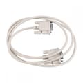 1.4M RS232 DB9 9 Pin Han til VGA Video 15 Pin Han Adapter Kabel Lysegrå
