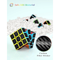 Miniatyrbilde 2 av 5: 3x3 Speed Cube, 3x3x3 Magic Cube Super-Slitesterk Karbonfiber Klistremerke med Lyse Farger (3x3x3)