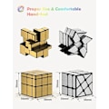 Pikkukuva 2 / 5: Speed Cube -setti, 2 kpl, kultainen peili S -kuutio, hopeinen Windmirror-kuutio, epäsäännöllinen Speedcubing 3x3x3 Twisty Box -pulma
