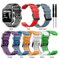 Miniatyrbild 3 av 5: Armband för Garmin Approach S20 Monokrom Klockarmband Silikon Ersättning Mode Armband