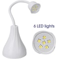 Pikkukuva 3 / 5: Mini Kannettava 18W Langaton Ladattava LED-kynsilamppu USB-kaapelilla (Valkoinen)