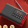 Miniatyrbilde 1 av 4: 138 Radio Senior Special High - End Bærbar Lader Multi - Funksjon Plug - In Kort Fm Radio Rød