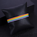 Miniatyrbilde 3 av 5: 6 stk. Regnbuearmbånd Herrearmbånd Gutter Armbånd Lgbt Regnbuearmbånd