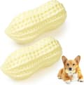 Pipande Jordnötsmodellering Hundleksaker för Tugglek 14X8CM TPR Material 2-pack