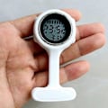 Miniatyrbillede 5 af 5: (Sort) Unisex Sygeplejerske Læge Hospital Arbejdere Alarm Lysende Brocher Pins Digital Elektronisk FOB Lommeure Hængeur Gaver