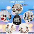 Miniatyrbild 3 av 5: Shxx Digital Badrum Dusch Kök Klocktimer med Alarm, Stänksäker, Visuell Nedräkningstimer, Tidshanteringsverktyg, Inomhustemperatur