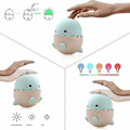 Miniatyrbilde 3 av 5: Bærbar Nattlampe for Barn LED Nattlampe med 3 Justerbare Moduser Flerfarget Silikon Sengelampe, USB Oppladbar Egg Nattlampe, Blå