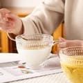 Miniatyrbillede 2 af 5: Vintage Kaffekrus Glas Prægede Kaffekopper Glas Kopper Tekopper