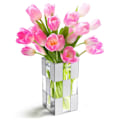 Miniatyrbillede 1 af 5: Transparent Vase til boligindretning 24 cm længde