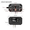 Miniatyrbild 3 av 5: (Us plus) 2-i-1 Digital PH EC-mätare Vattenkvalitetstestare PH/EC 2681 Professionell Vattentät Övervakning Dubbel Display Tester 40% rabatt
