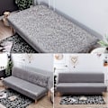 Miniatyrbilde 5 av 5: Clic Clac Armless Trekk Elastisk Stretch Sofatrekk Sovesofa Trekk Armløs Sofatrekk (Grå)