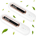 Miniatyrbillede 1 af 5: 2 stk. Mini USB Køleskabs Deodorizer - Bærbar Genopladelig Køleskabs Deodorizer Genanvendelig - Køleskabs Lugtfjerner til Køleskab, Bil, Skab, Garderobe