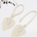 Miniatyrbild 4 av 7: Gardinomtag Boho-stil, beige, 2 stycken