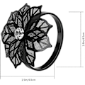 Miniatyrbillede 3 af 5: 18-pak Legering Blomst Servietringe - Udhulet Bryllup &amp; Fest Service?