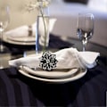 Miniatyrbillede 2 af 5: 18-pak Legering Blomst Servietringe - Udhulet Bryllup &amp; Fest Service?