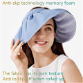 Miniatyrbilde 5 av 5: Visir for kvinner, Anti UV Visir Caps, Sammenleggbar Hatt, Bredbremmet Strandhatt, Solbeskyttelseshette, UPF50+, for Tennis, Utendørs Fritid, Strandreise, Løping (Be